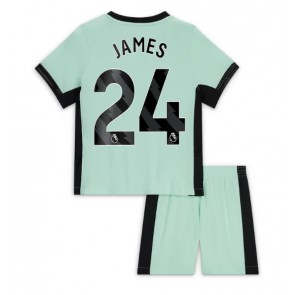 Chelsea Reece James #24 Tredje trøje Børn 2023-24 Kort ærmer (+ korte bukser)